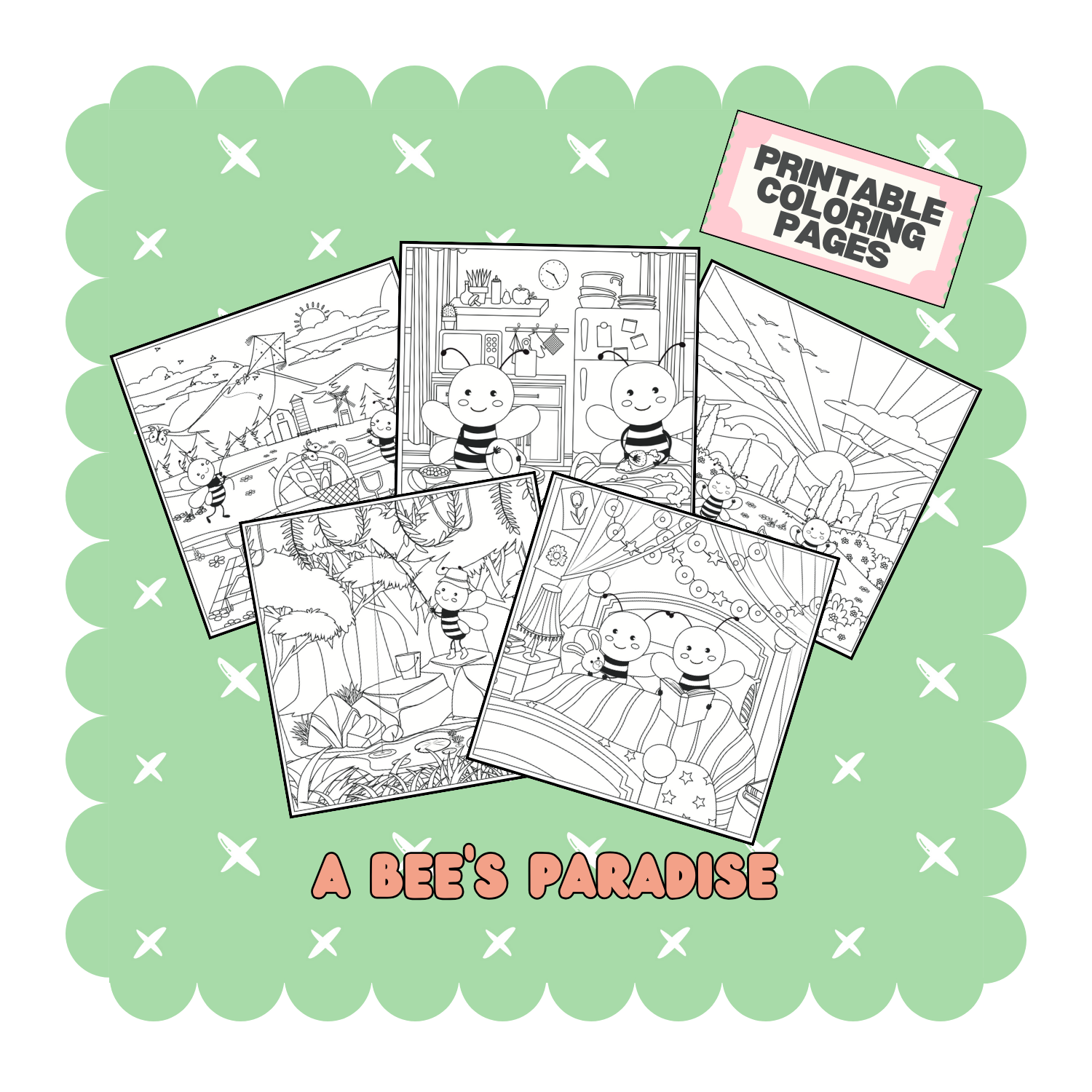 Digital Download - Bee's Paradise (6 pages)