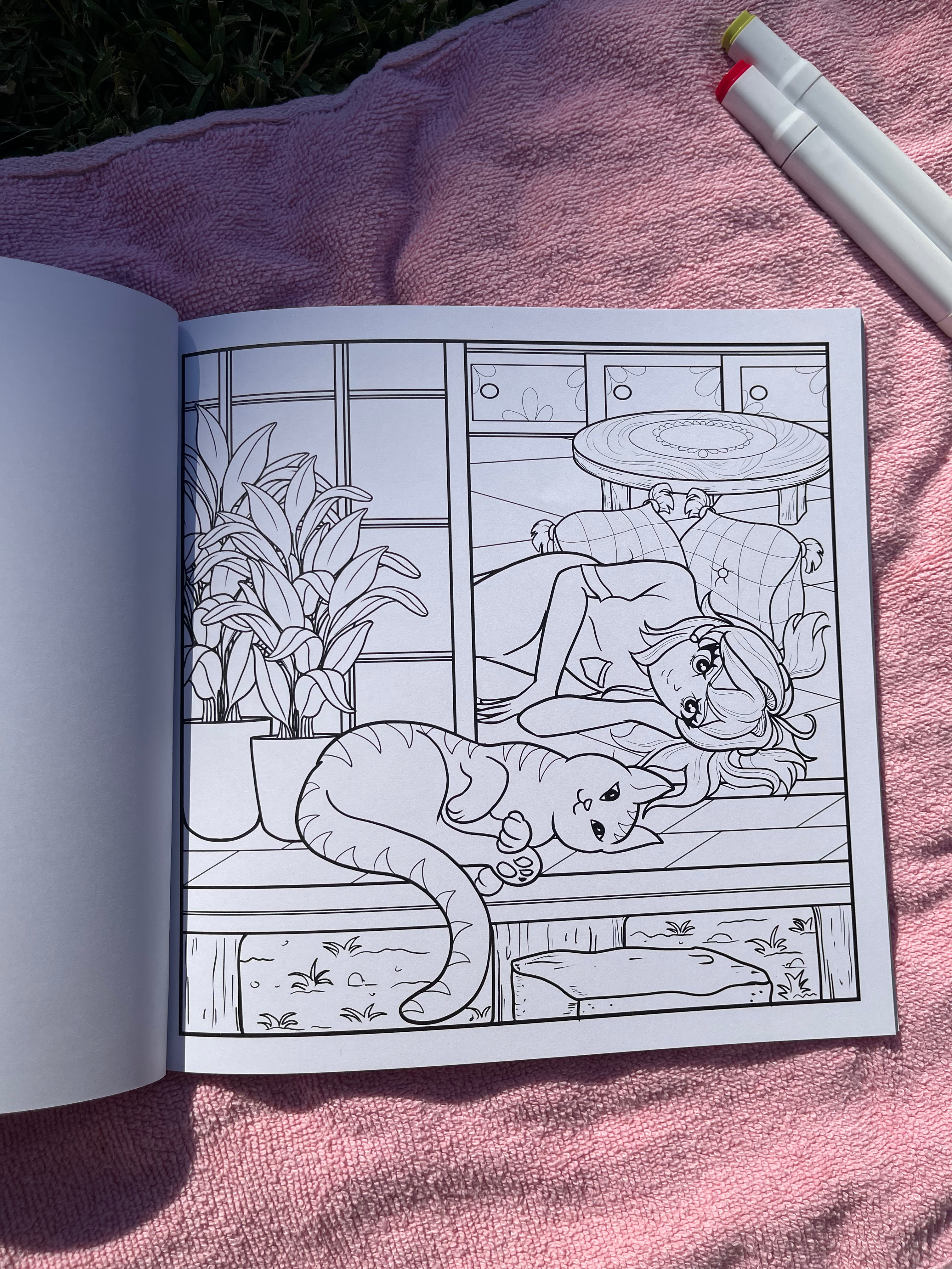 Hand Drawn & Illustrated - Stress Relief Coloring Books