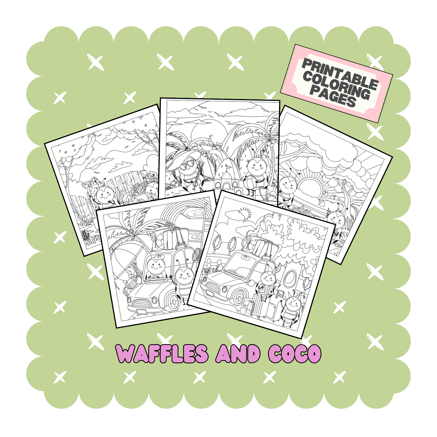 Digital Download - Waffles and Coco (6 pages)